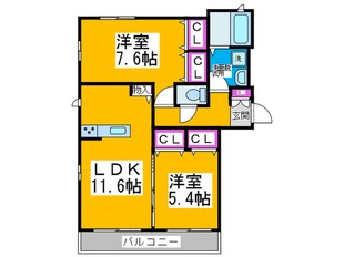 スクエアガーデン陵西の物件間取画像